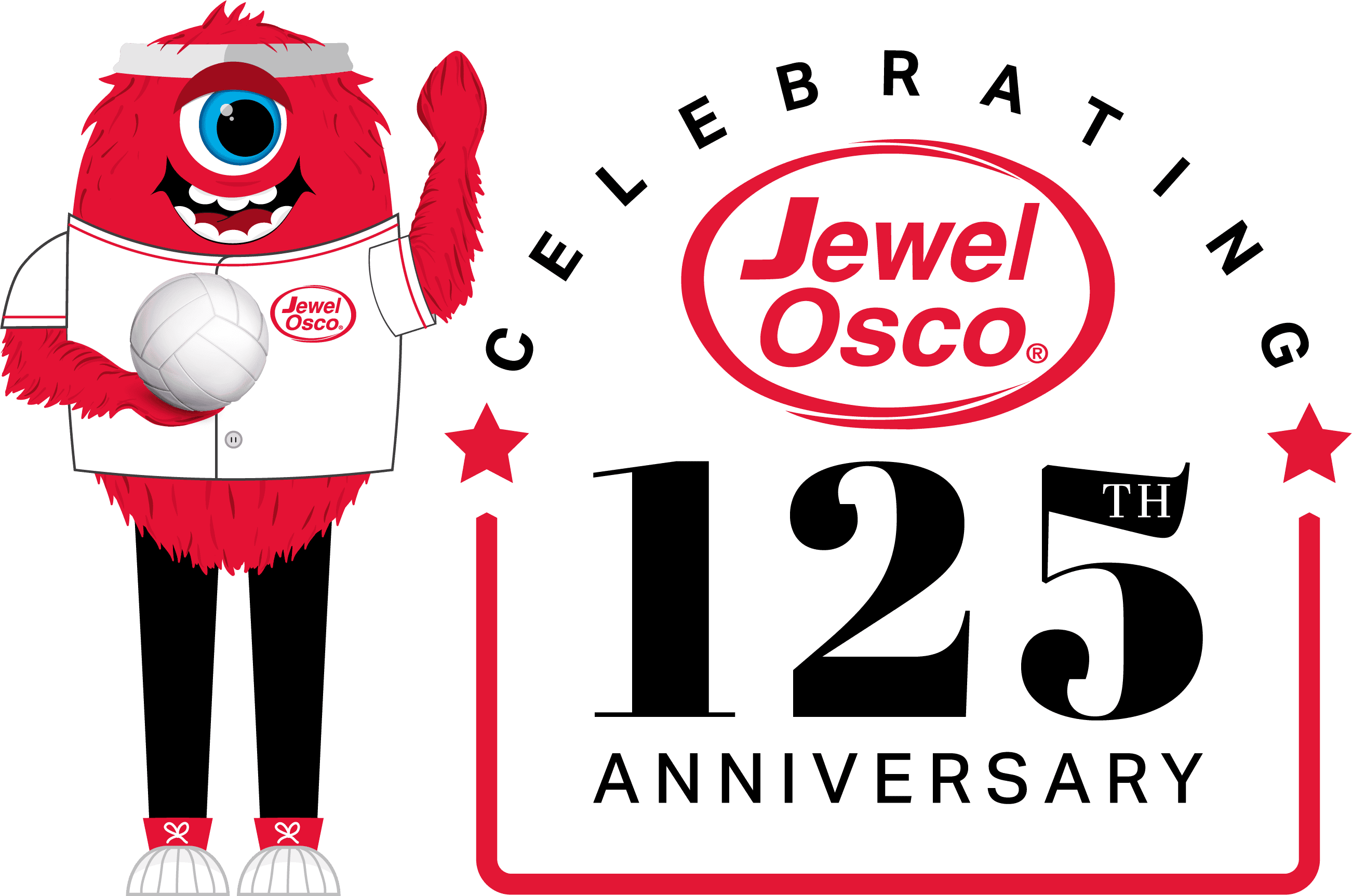 Jewel-Osco 125th anniversary celebration logo.